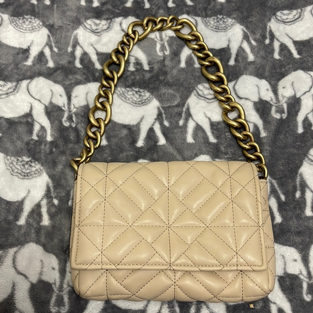 Zara Nude Chain handle bag